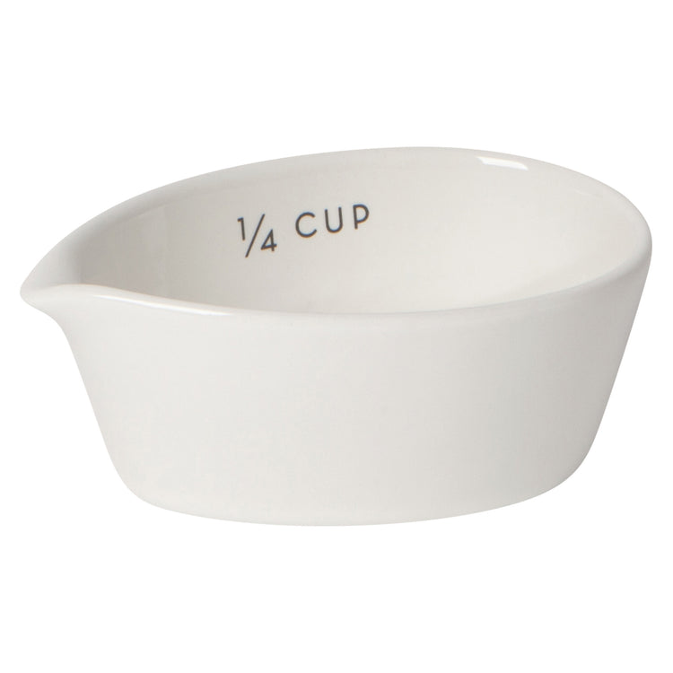 Ivory Stoneware Measuring Cups Set of 4