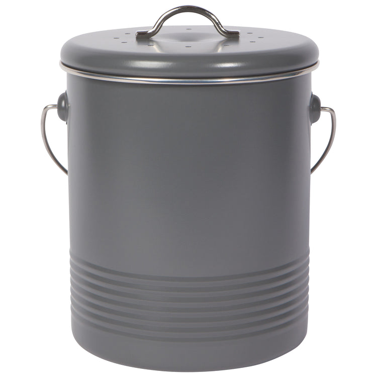 Steel Compost Bin Charcoal 1.25 Gallon