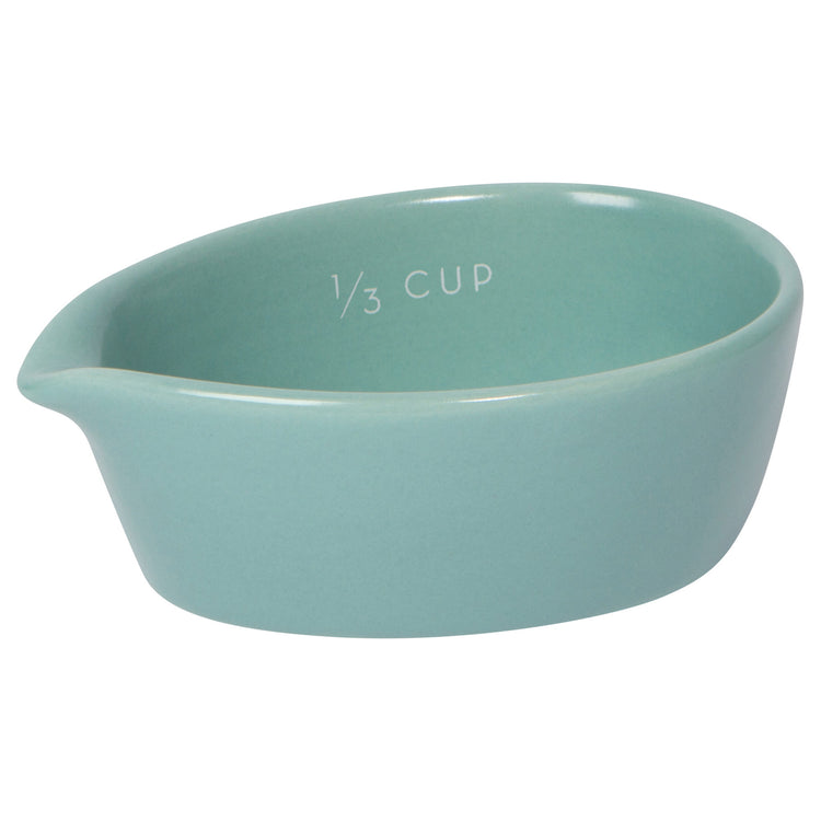 Leaf Stoneware Measuring Cups Set of 4