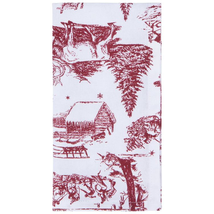 Winter Toile Printed Napkins Set of 4