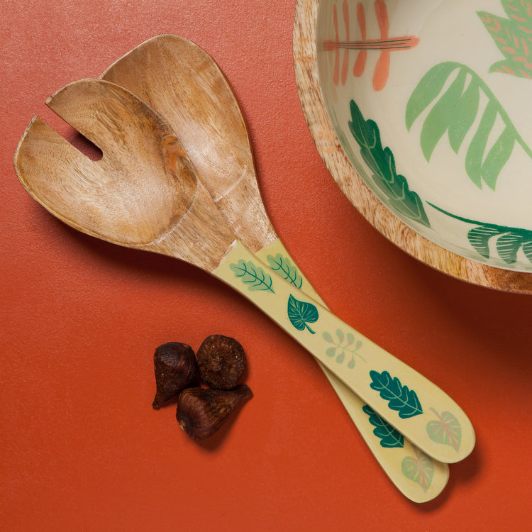 Haven Mango Wood Salad Servers Set of 2