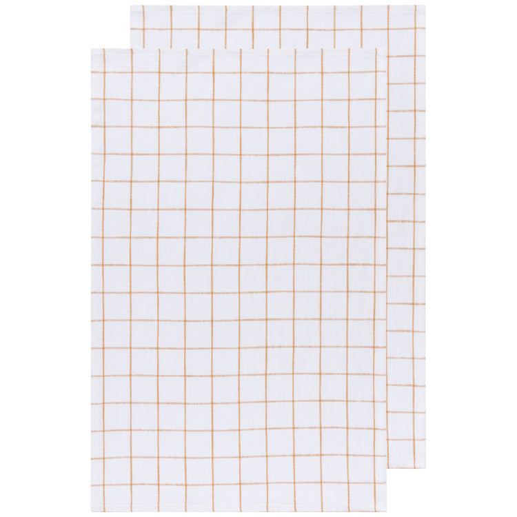 Ochre Vintage Wash Dishtowels Set of 2