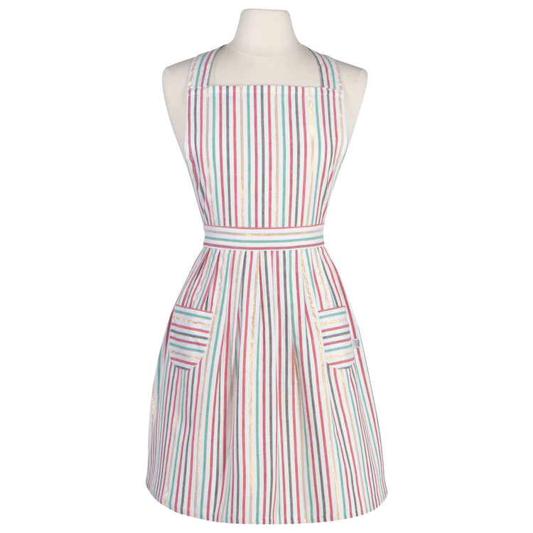 North Pole Stripe Cotton Chef Apron