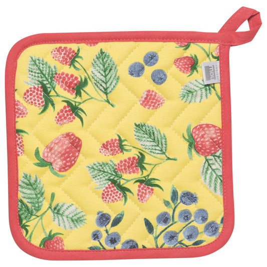 Berry Patch Cotton Quilted Pot Holder