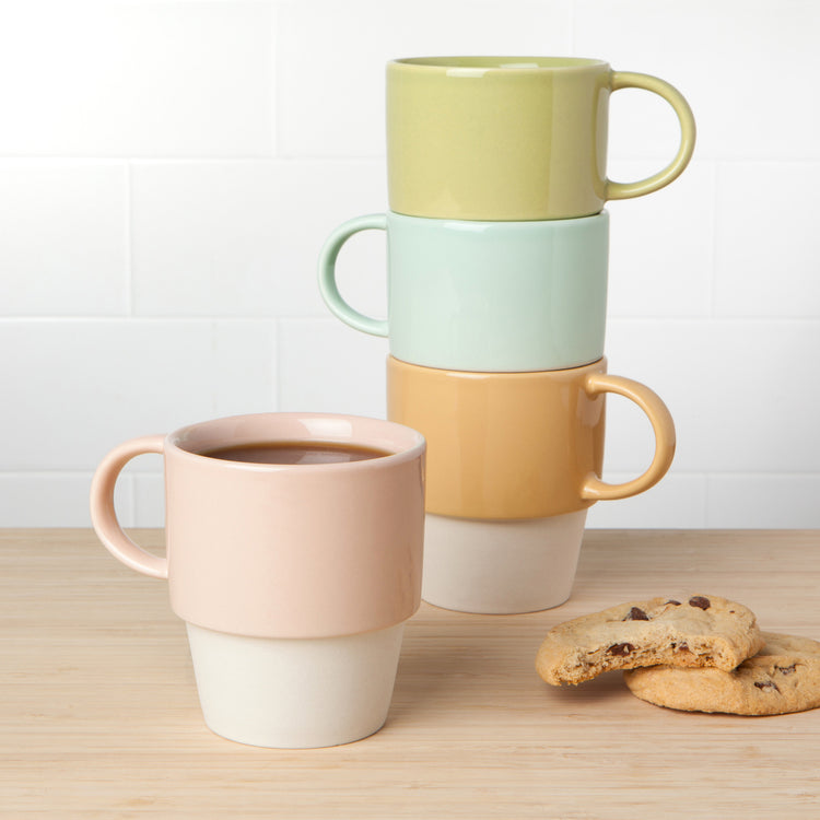 Flora Assorted Nesting Mugs Set of 4