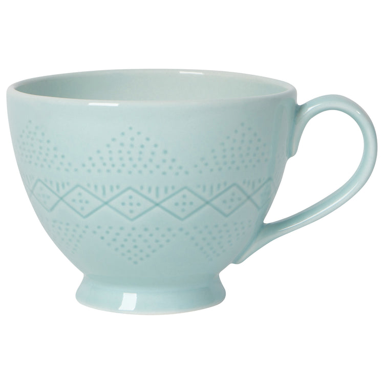 Blue Glass Adorn Mug 16 oz