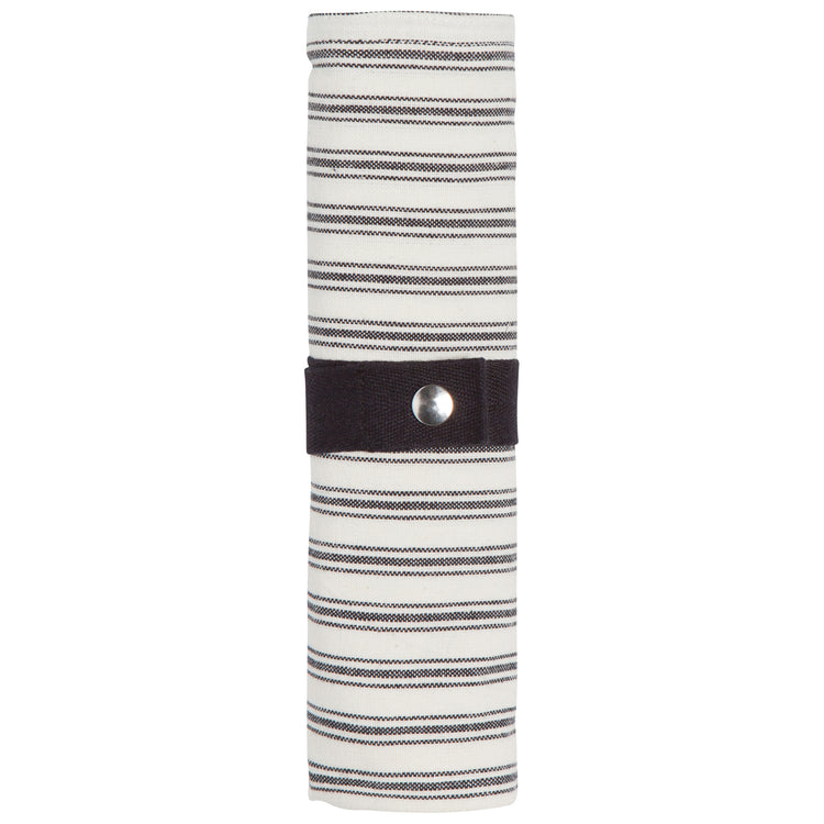 Ticking Stripe Roll Up Utensil Set of 5