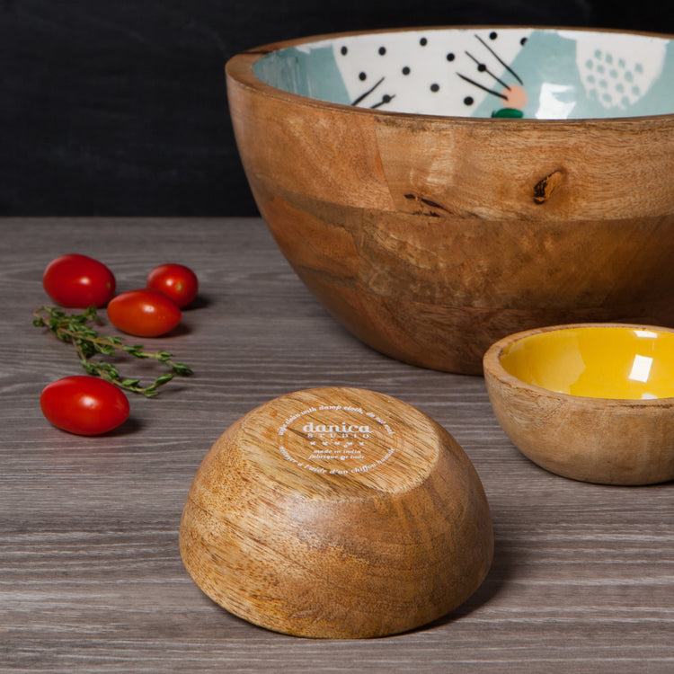 Meow Meow Mango Wood Mini Bowl