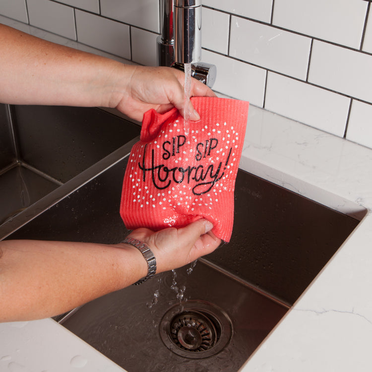 Sip Sip Hooray Swedish Sponge Cloth