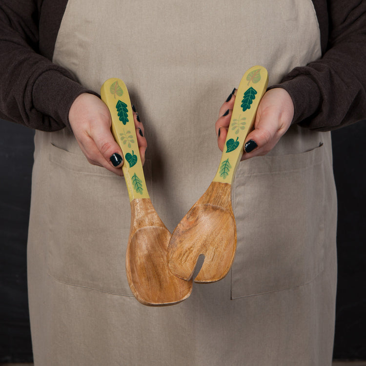 Haven Mango Wood Salad Servers Set of 2