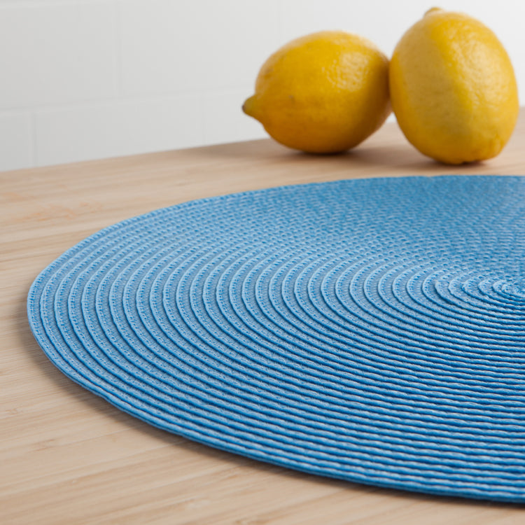Disko French Blue Round Placemat
