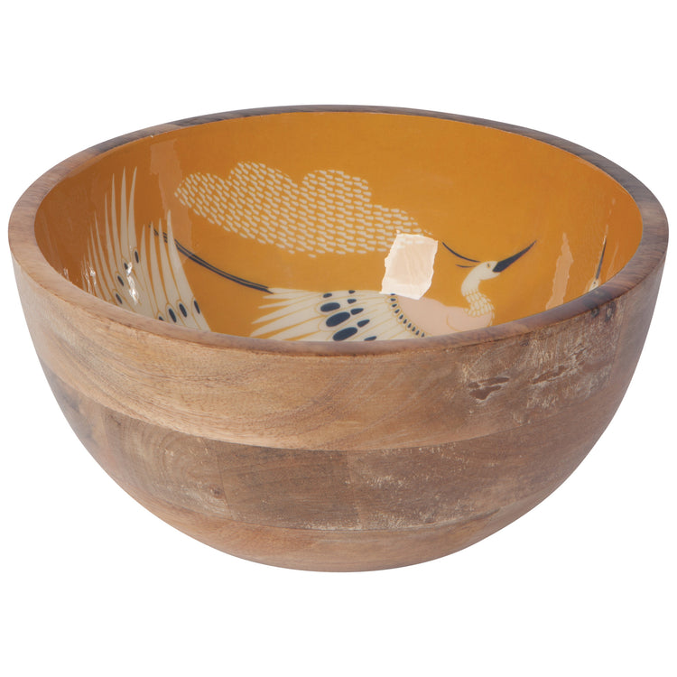 Flight Of Fancy Mango Wood Serving Bowl