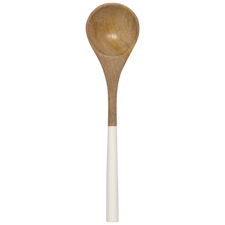 White Mango Wood Salad Servers Set of 2