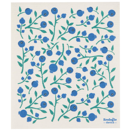 Blueberries Swedish Sponge Towel
