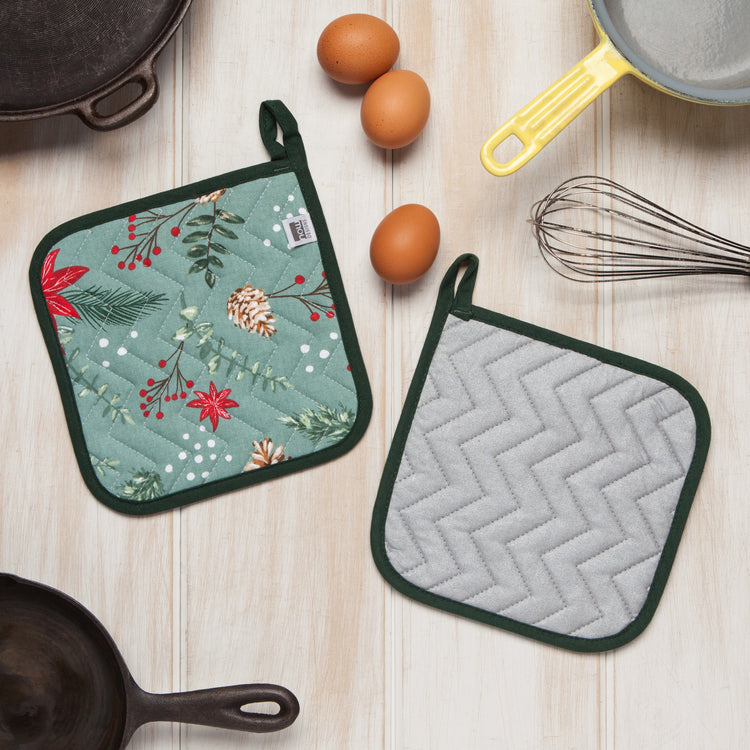 Poinsettia Potholder