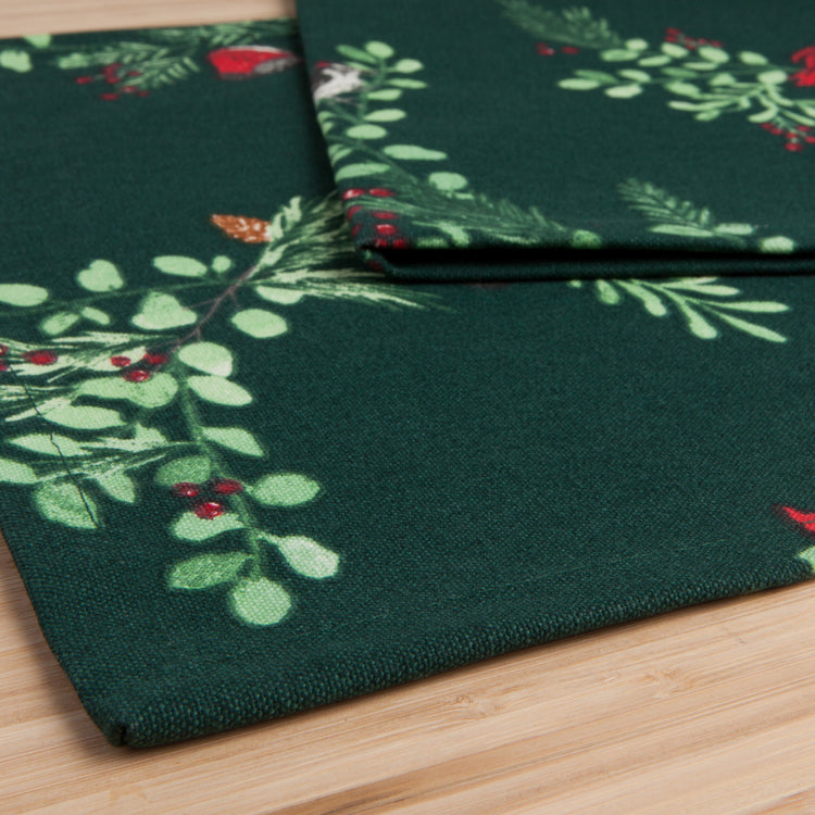 Forest Birds Table Runner 72 Inches