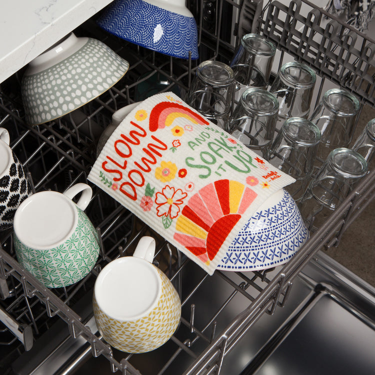 Slow Down Swedish Dishcloth