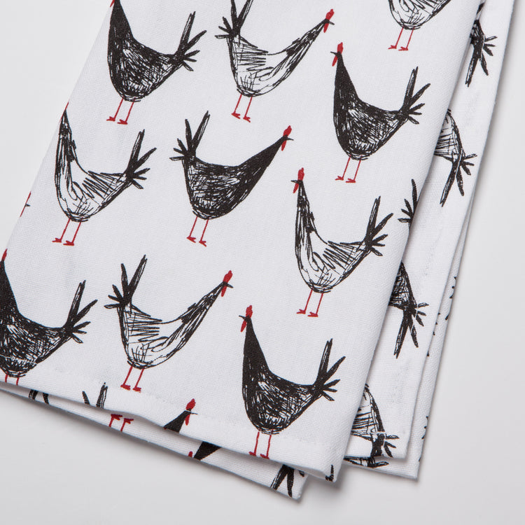 Chicken Scratch Dishtowel