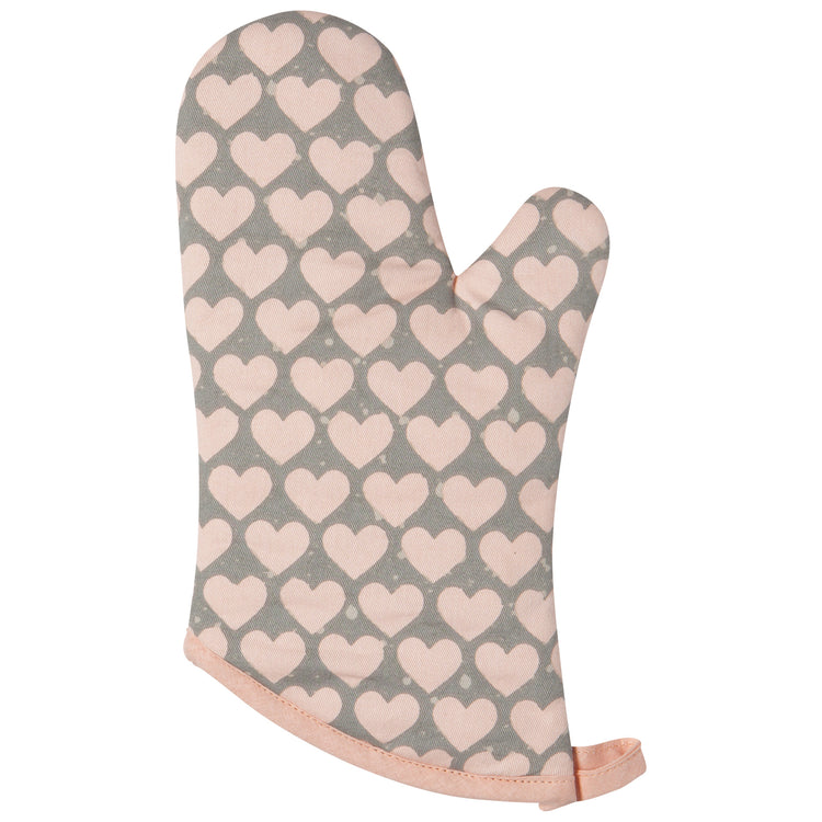 Heart Oven Mitts Set of 2