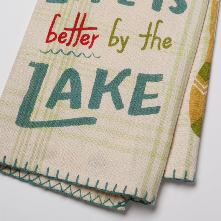 Lake Life Cotton Dishtowel