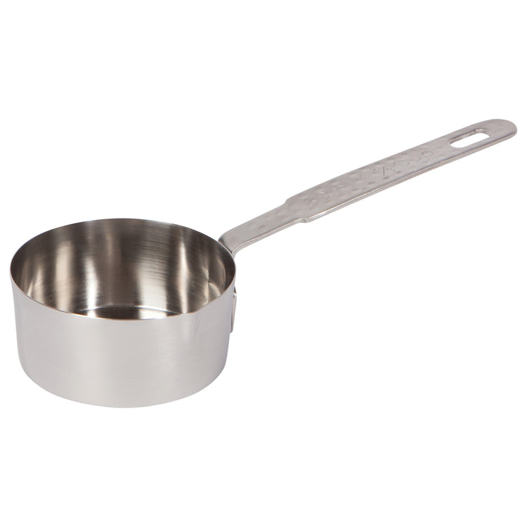 Silver Hammered Hammered Measuring Cups Set of 4