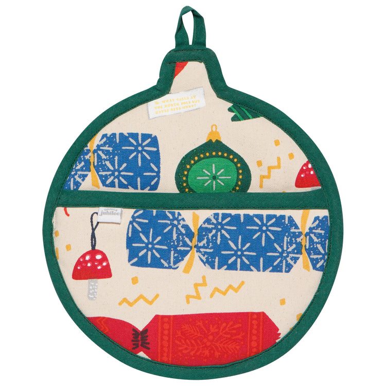 Christmas Charms Shaped Potholder