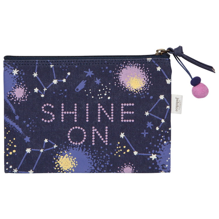 Shine Zipper Pouches Set of 2