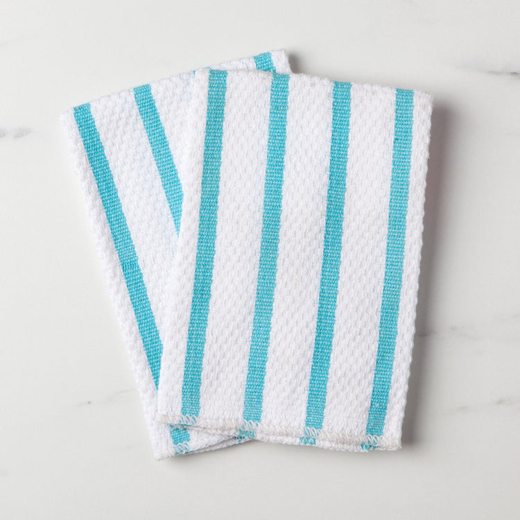 Basketweave Bali Blue Dishcloths Set of 2