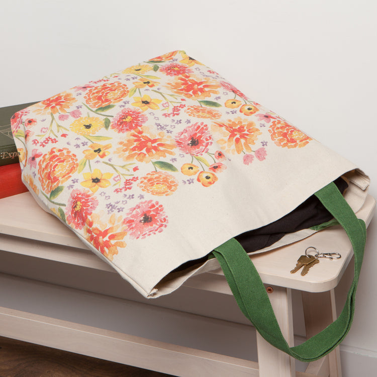 Cottage Floral Tote Bag