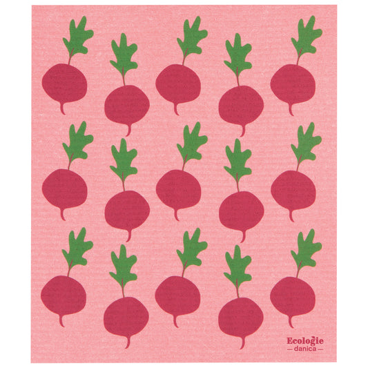 Radishes Swedish Sponge Towel