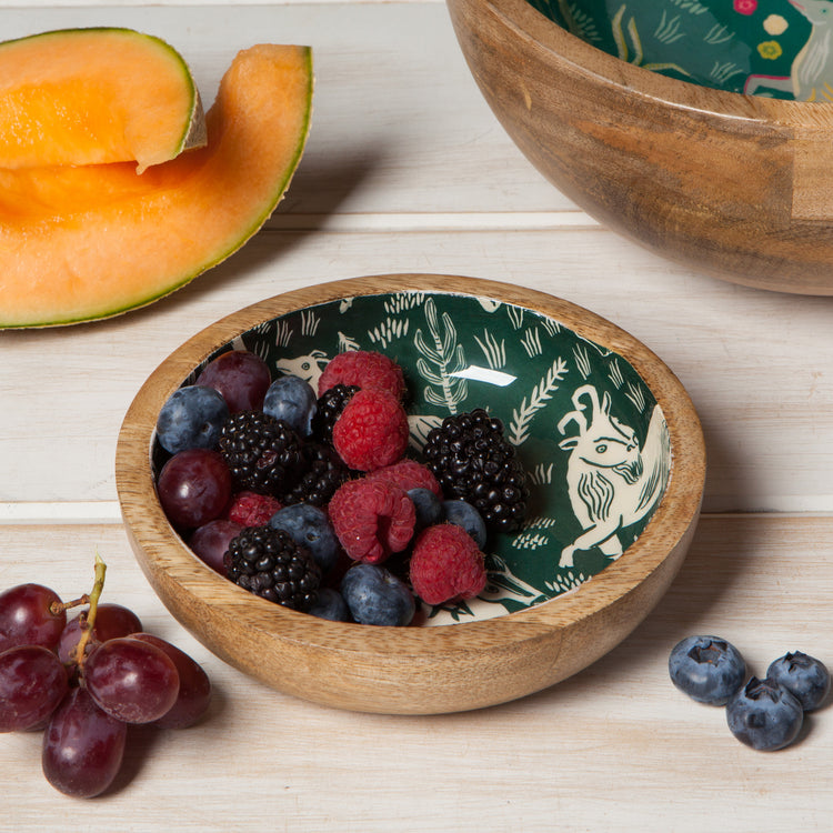 Boundless Mango Wood Shallow Bowl