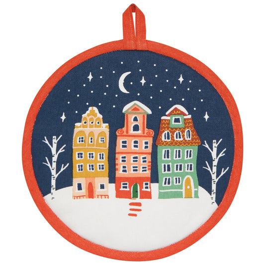 Candy Cane Lane Shaped Potholder
