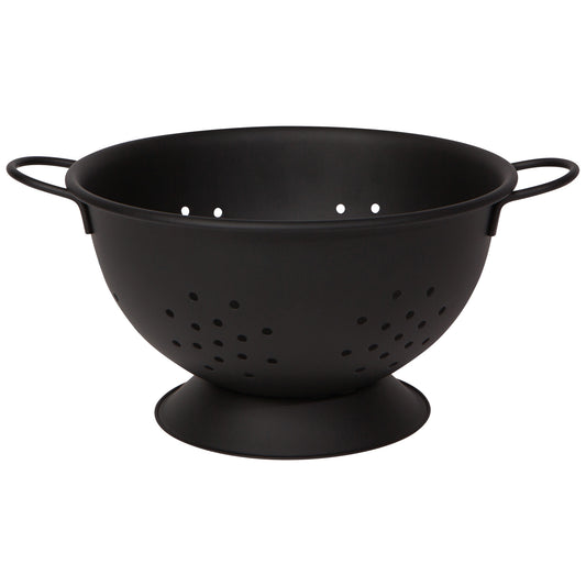 Matte Steel Black Colander Large