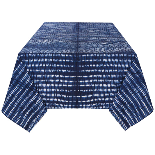 Tidal Block Print Tablecloth 108 x 60 inches