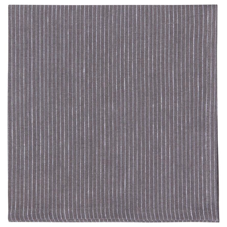 Shadow Pinstripe Linen Napkins Set of 4