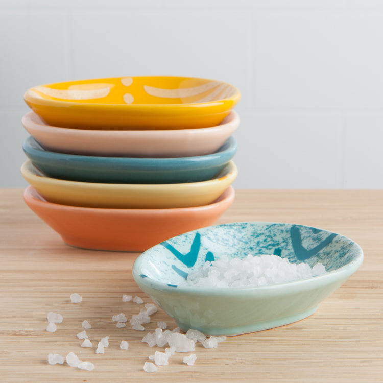Easter Eggs Shaped Pinch Bowls Set of 6