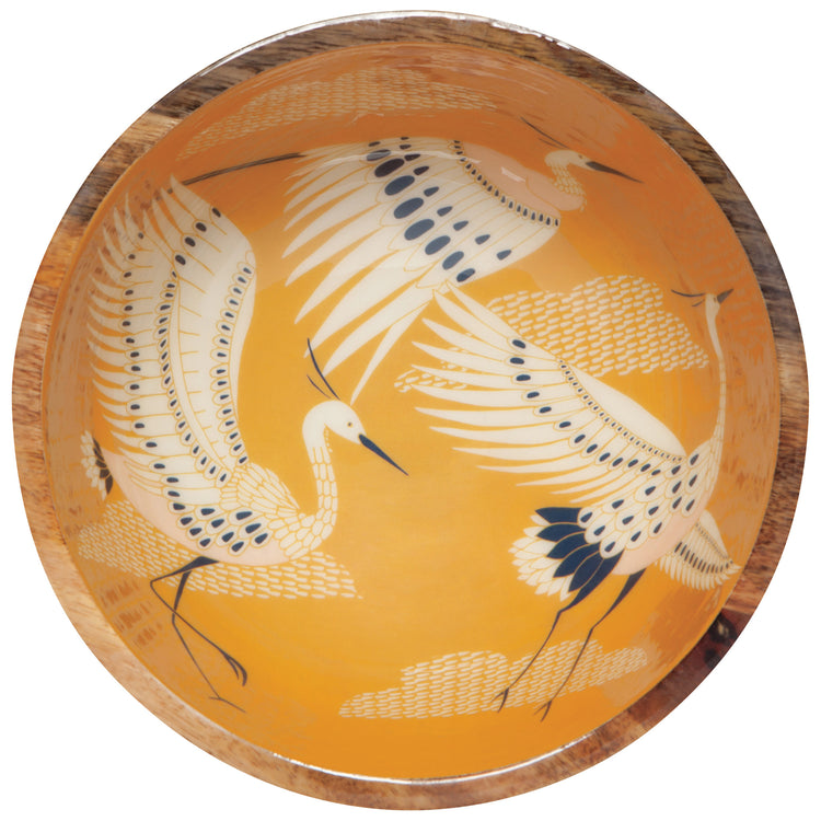 Flight Of Fancy Mango Wood Serving Bowl