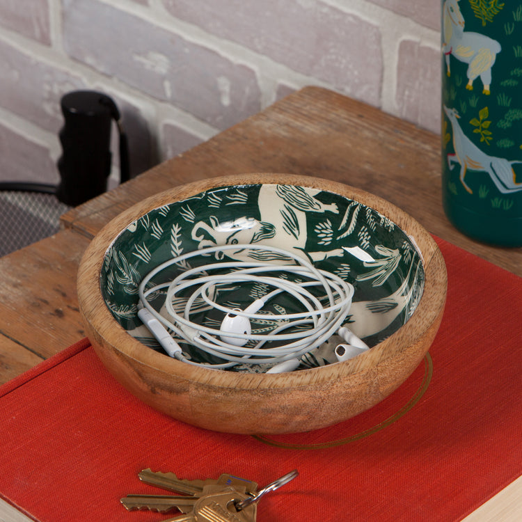 Boundless Mango Wood Shallow Bowl