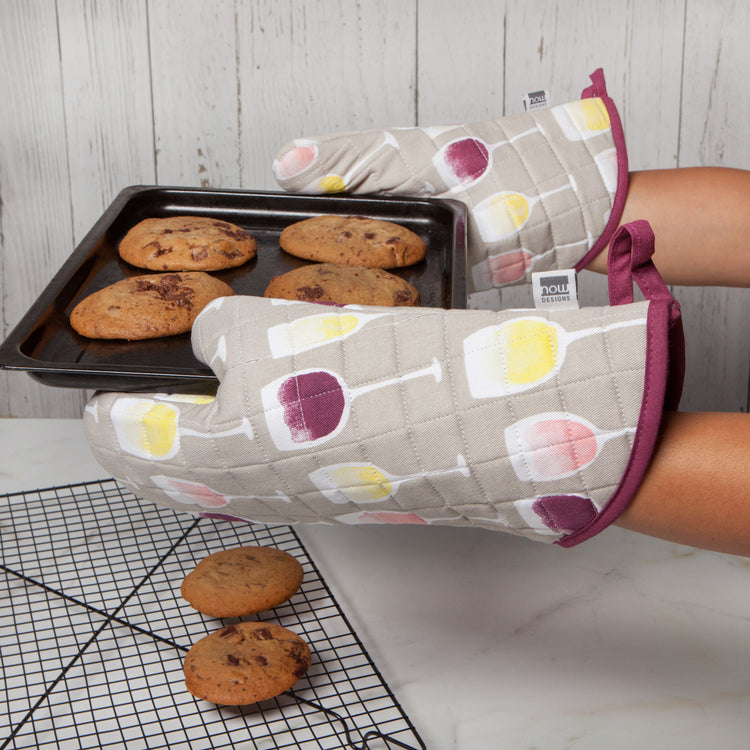 Wine Tasting Chef Quilted Oven Mitt
