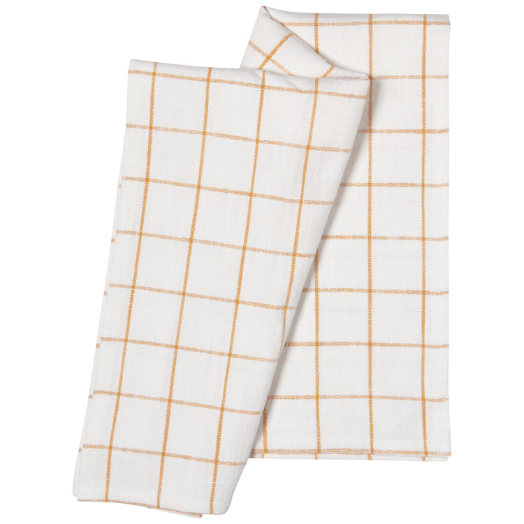 Ochre Vintage Wash Dishtowels Set of 2
