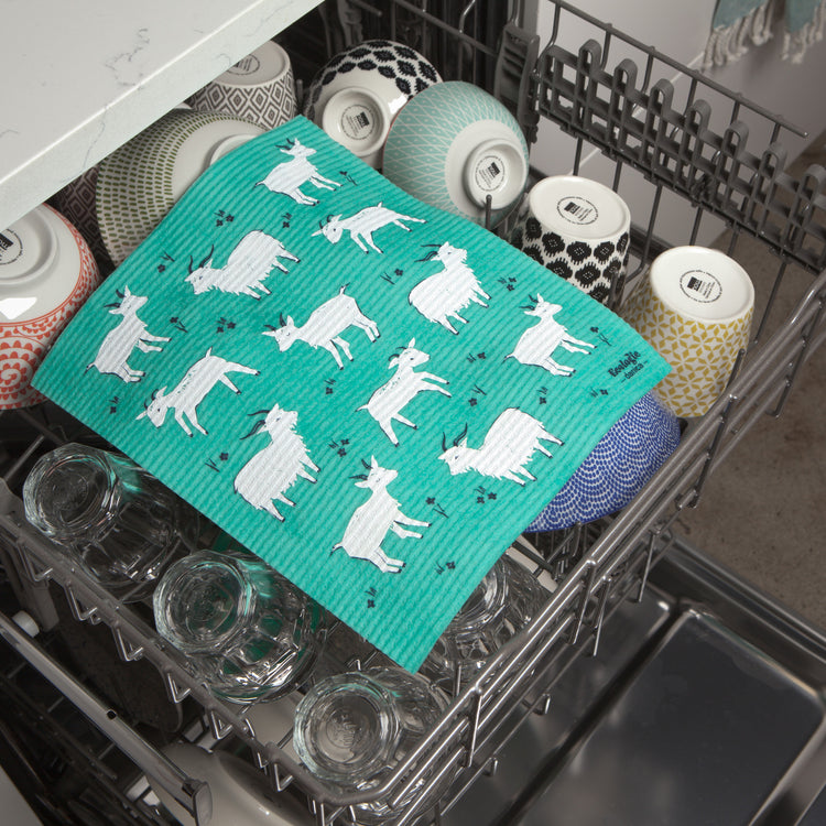 Goats Swedish Sponge Towel