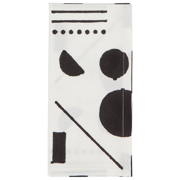 Domino Block Print Napkins Set of 4