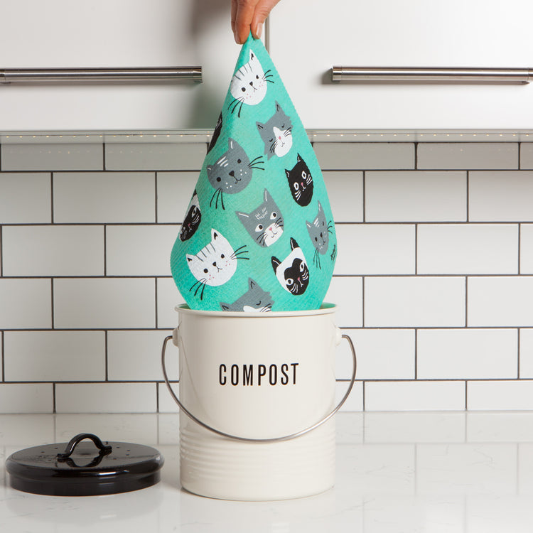 Cats Meow Swedish Sponge Towel