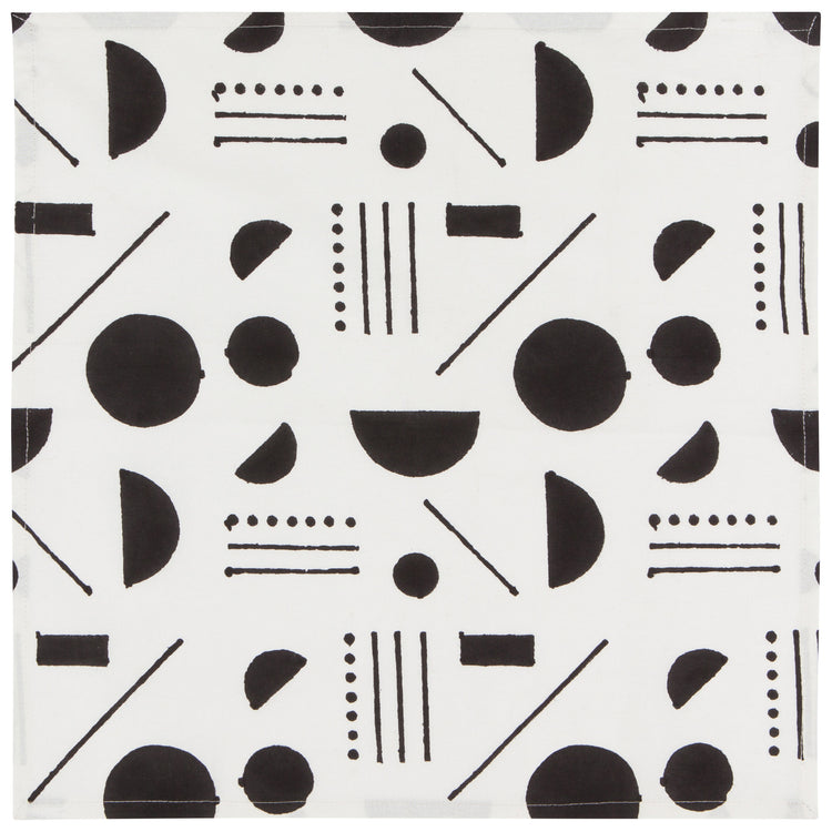 Domino Block Print Napkins Set of 4