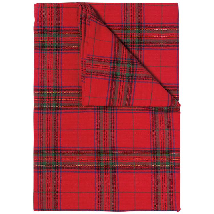 Christmas Plaid Woven Tablecloth 60 X 120 Inches