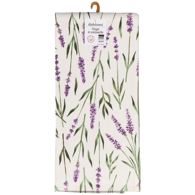 Lavender Terry Dishtowel