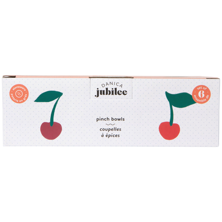 Very Cherry Pinch Bowls Set of 6 Assorted
