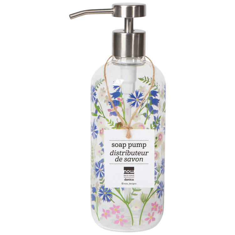 Bee Garden Glass Soap Pump