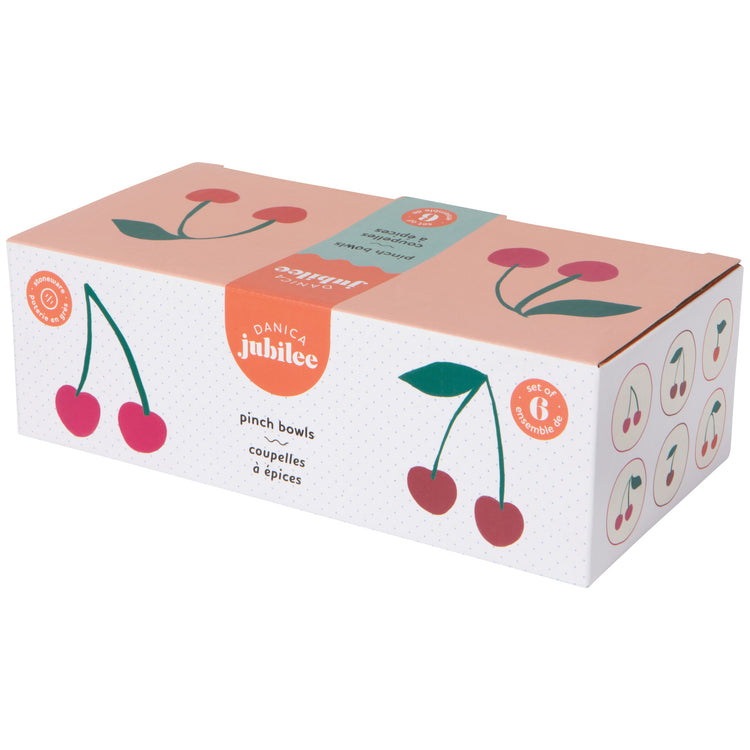 Very Cherry Pinch Bowls Set of 6 Assorted