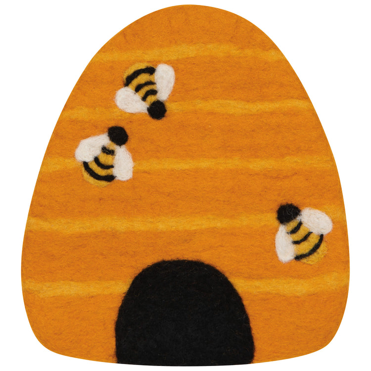 Bumblebee Felt Wool Trivet